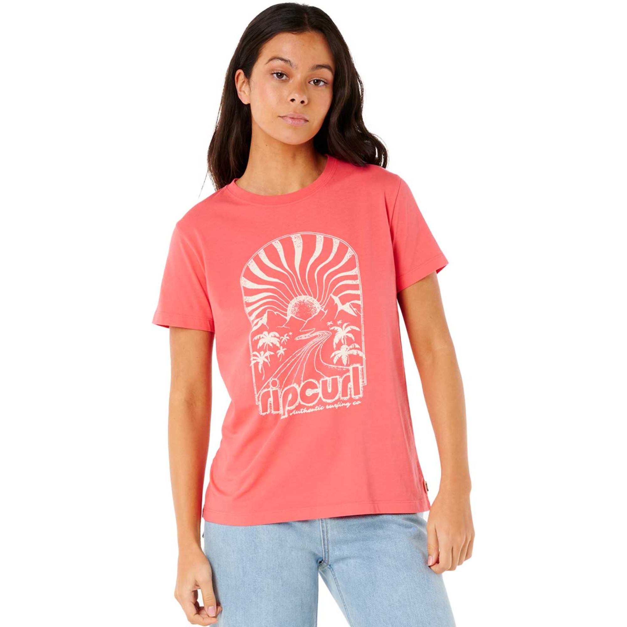 

Женская футболка Radiant Standard Rip Curl, Washed Red, Серый, Женская футболка Radiant Standard Rip Curl, Washed Red