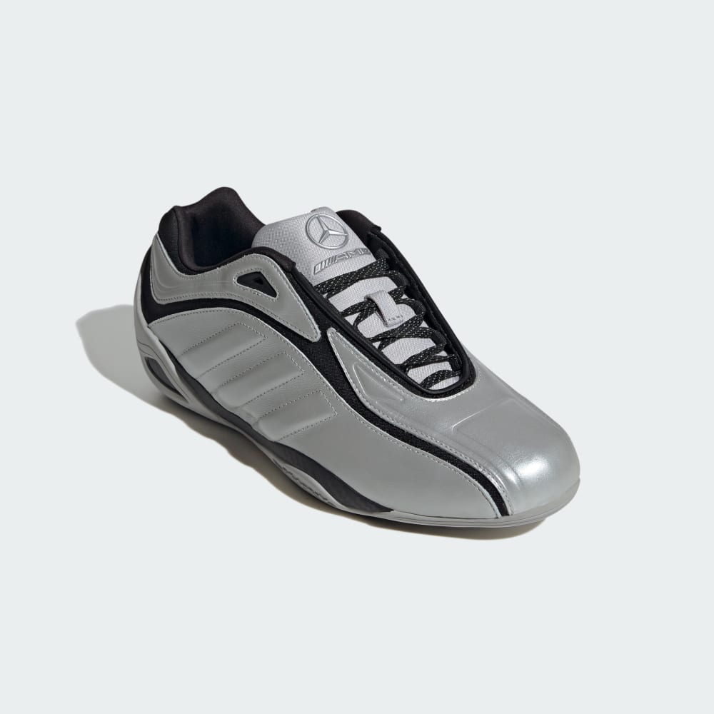 Кроссовки Adidas Adiracer GT Mercedes Shoes, цвет Matte Silver/Core Black/Grey Two — фото 4