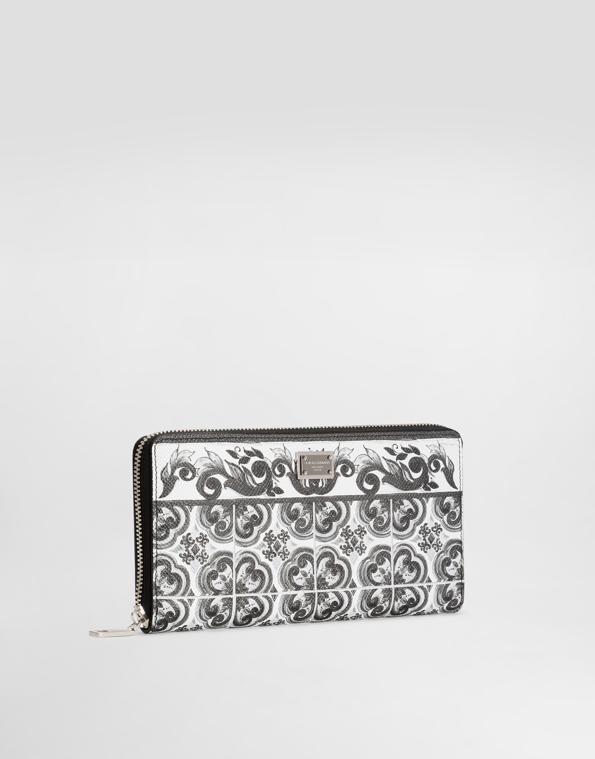 Кошелек из телячьей кожи с принтом майолика Dolce & Gabbana, мультиколор — фото 2