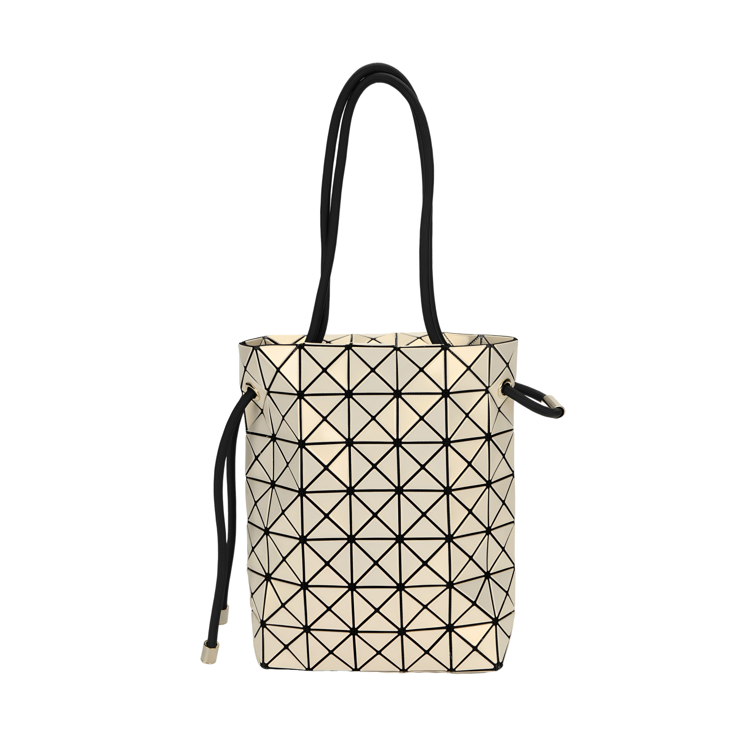 

ISSEY MIYAKE Сумка-ведро из однотонного полиэстера, сумка через плечо, сумка через плечо, обычная женская кремово-желтая