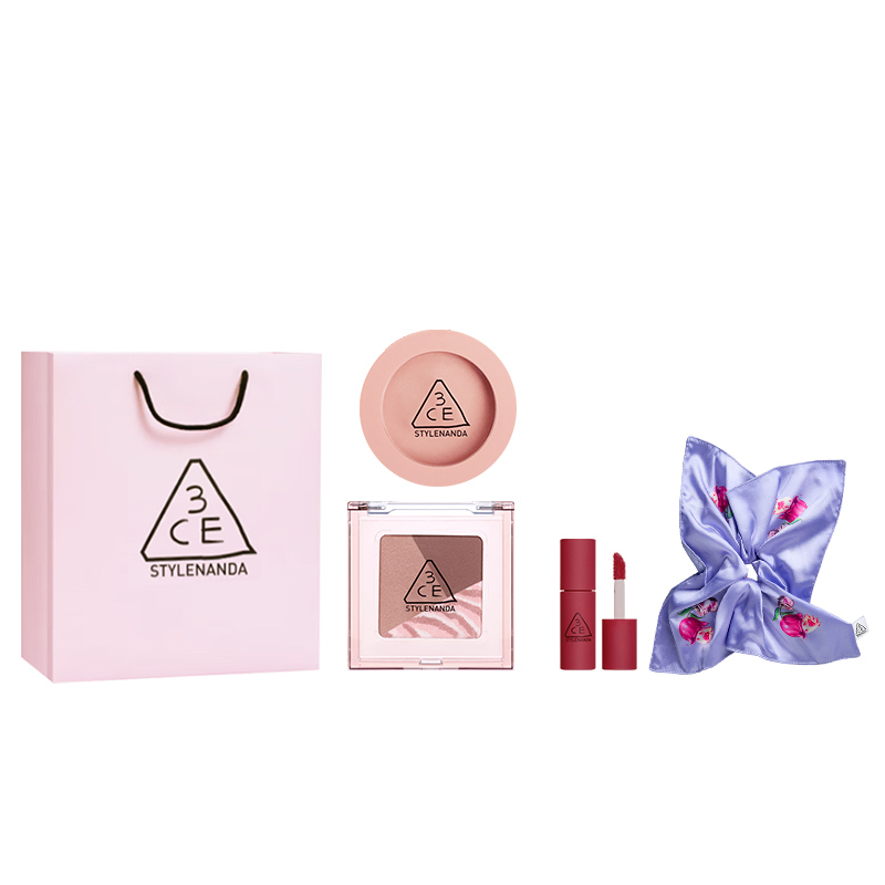 

Монохромный блендер для теней Square Eye Одежда Натуральный матовый прозрачный 3CE, [Shopping Bag]#03 белый Taro Pink+Nude Pink