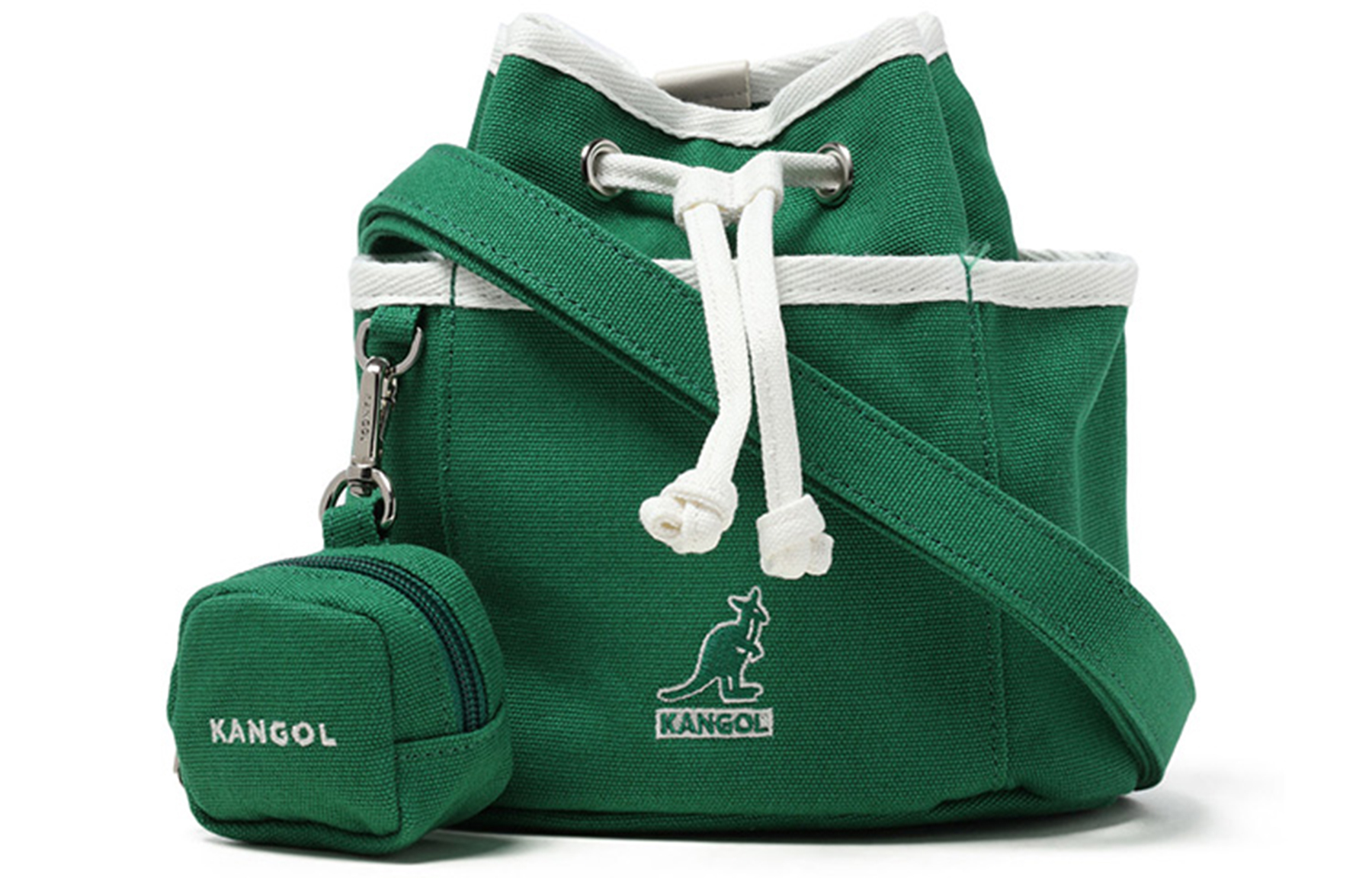 

KANGOL Хлопковая сумка через плечо унисекс зеленая