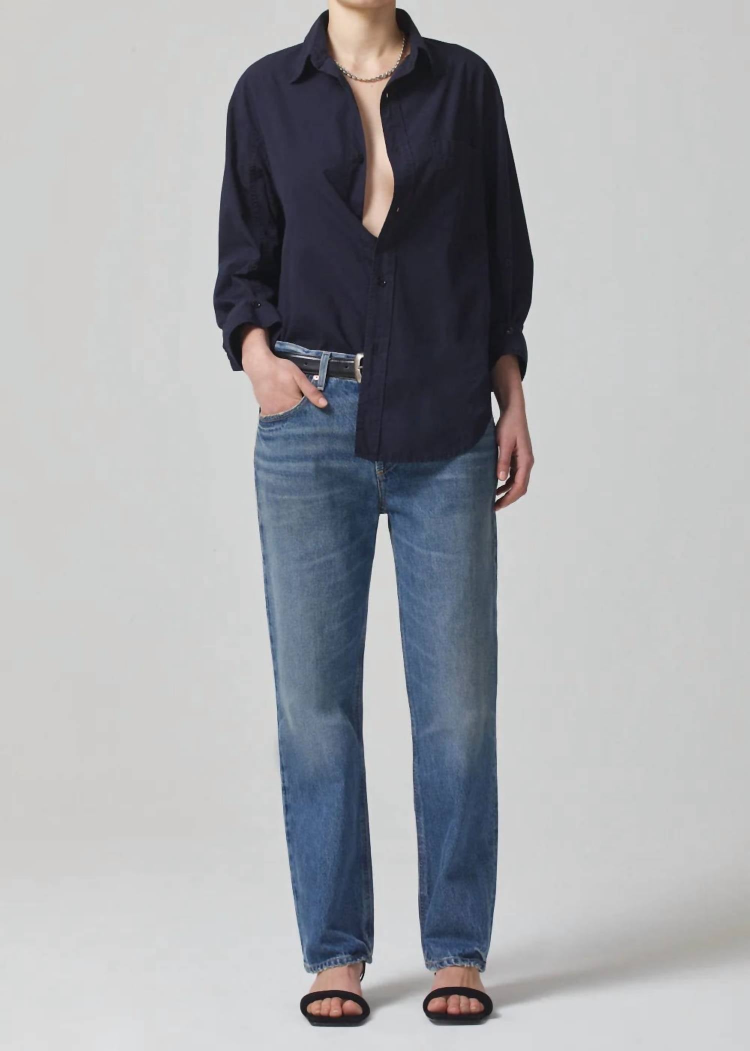 

Джинсы Neve Low Slung Relaxed Jeans в Oasis Citizens of Humanity