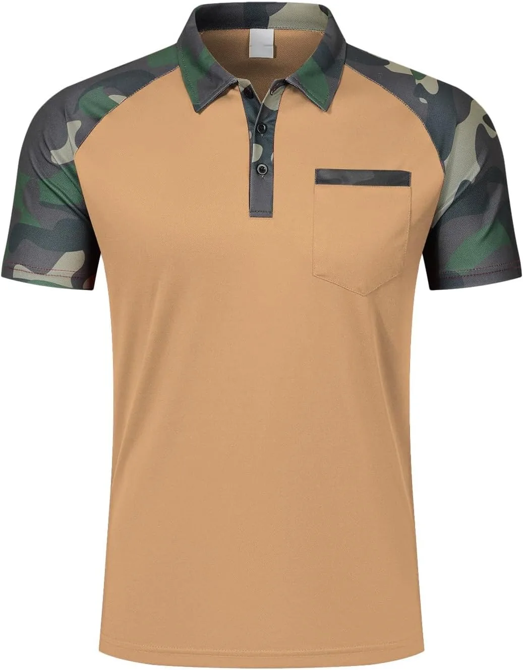 Мужская футболка Camo Raglan с коротким рукавом, Slim Fit, Quick Dry — фото 3