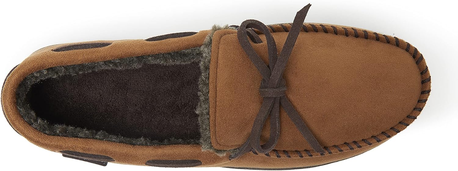 Мужские мокасины Dearfoams из микросуэда с завязками — фото 4
