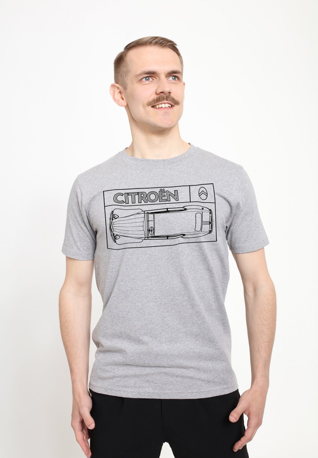 

Футболка с принтом CITROEN 2CV DIAGRAM TOP VIEW Henry Tiger, цвет Heather Grey