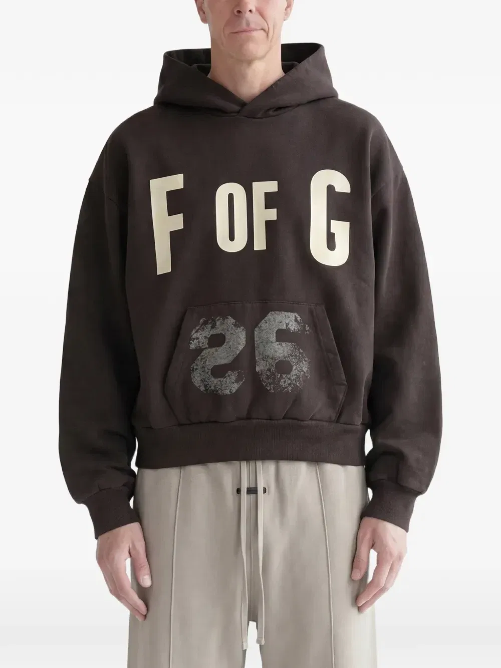 Худи F Of G с классическим логотипом и рукавами реглан Fear Of God, коричневый