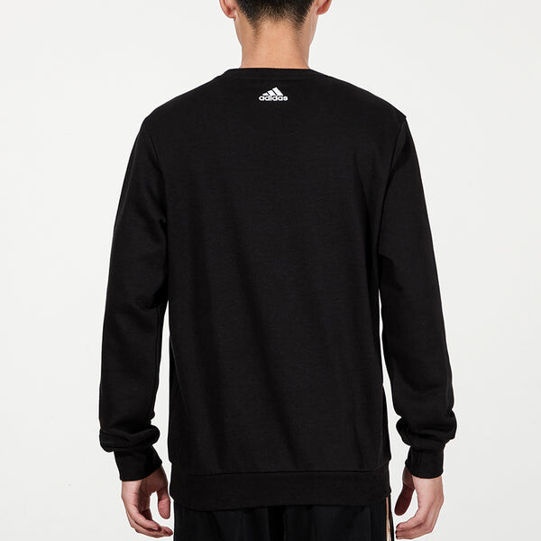 Толстовка Men's adidas Funny Printing Sports Round Neck Pullover Black, мультиколор — фото 4