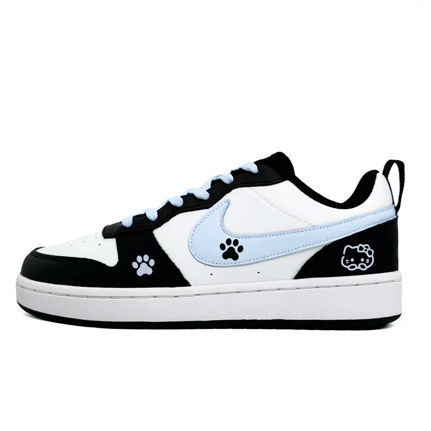 

Nike Court Borough Potato Claw нескользящие, дышащие, легкие кроссовки для скейтборда low top Blue Kids'