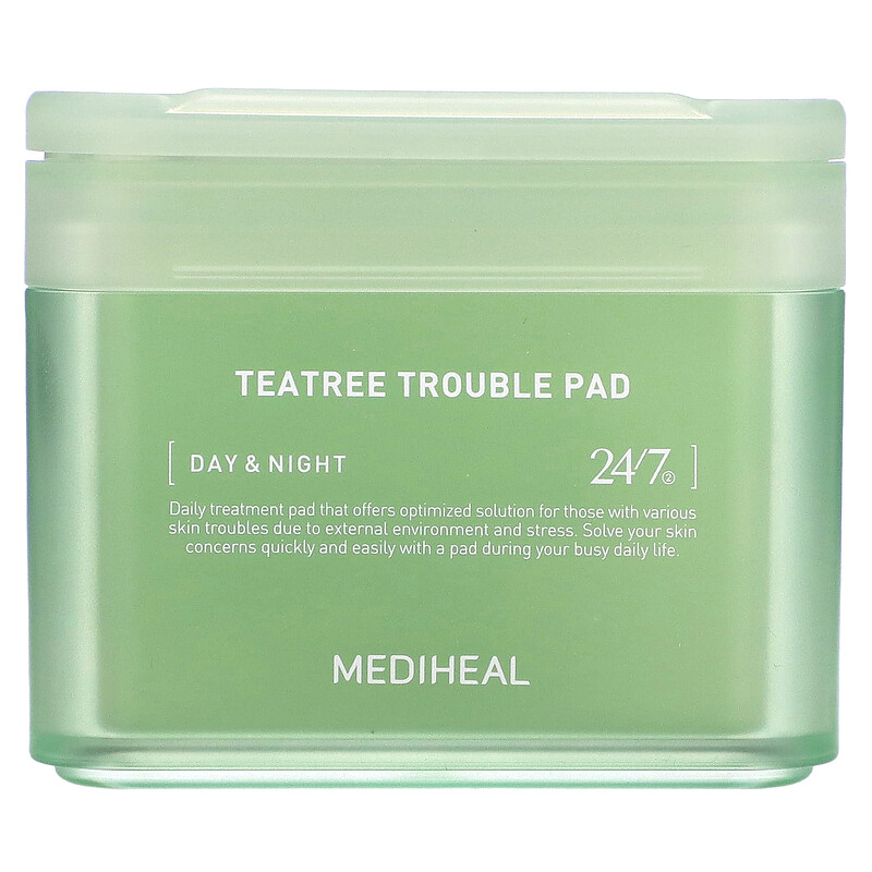 

MEDIHEAL, Tea Tree Trouble Pad, 100 таблеток, 170 мл (5,74 жидк. унц.)