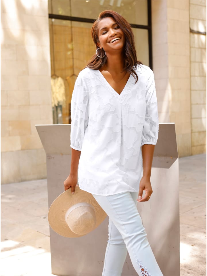 

WITT WEIDEN Длинная блузка цвета экрю