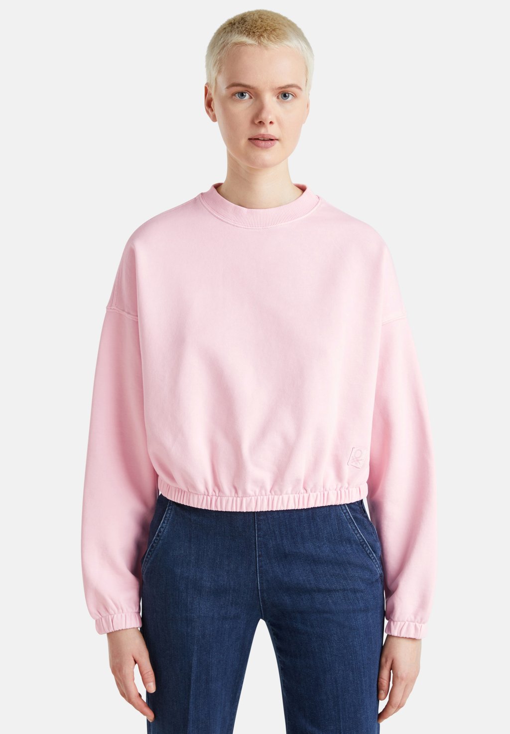 

Толстовка WITH ELASTIC United Colors of Benetton, розовый