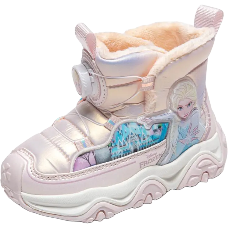 

Детские высокие зимние сапоги Frozen Disney, розовый[thick cotton thermal]