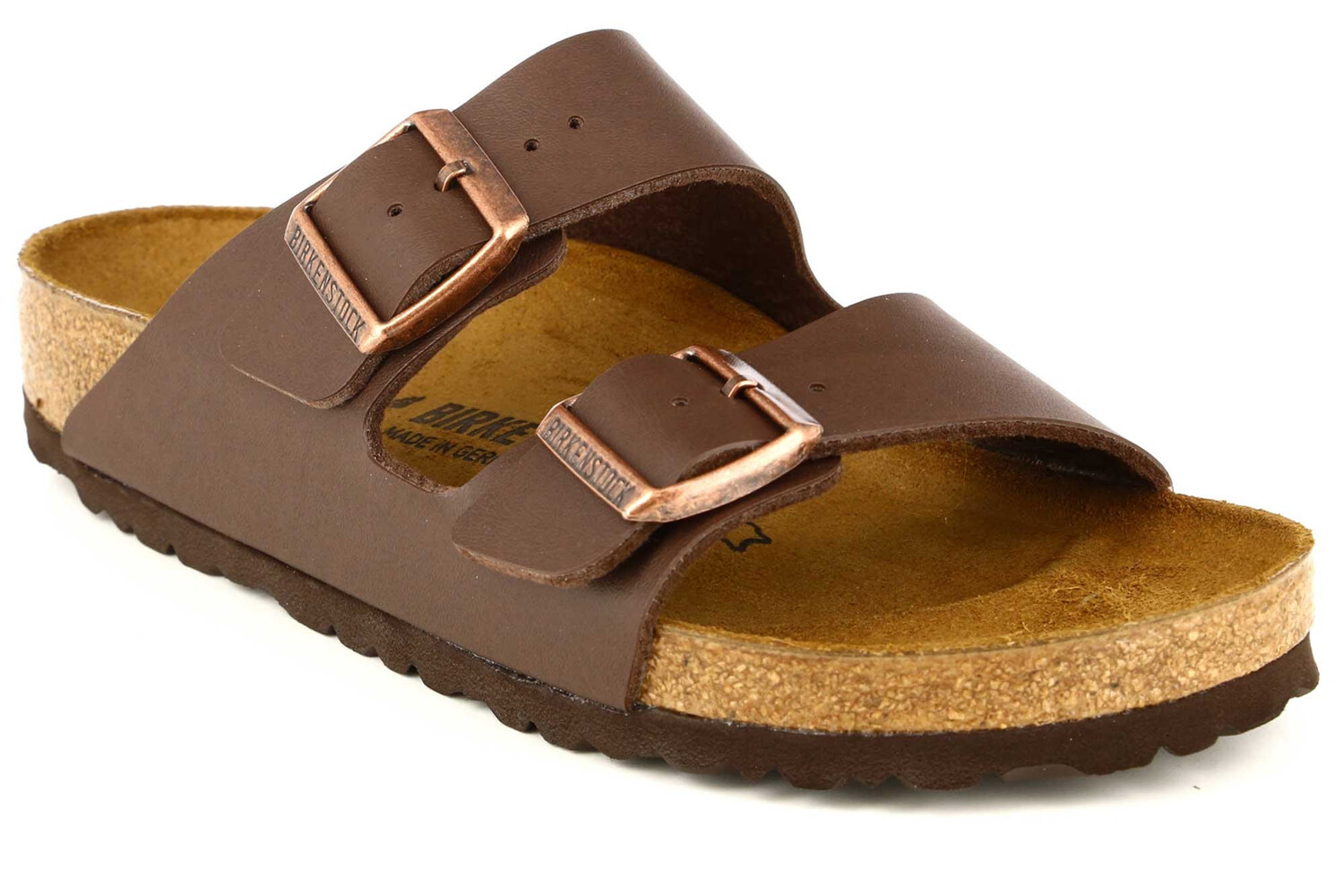 Сандалии на плоской подошве Arizona bf - узкие Birkenstock, коричневый — фото 2