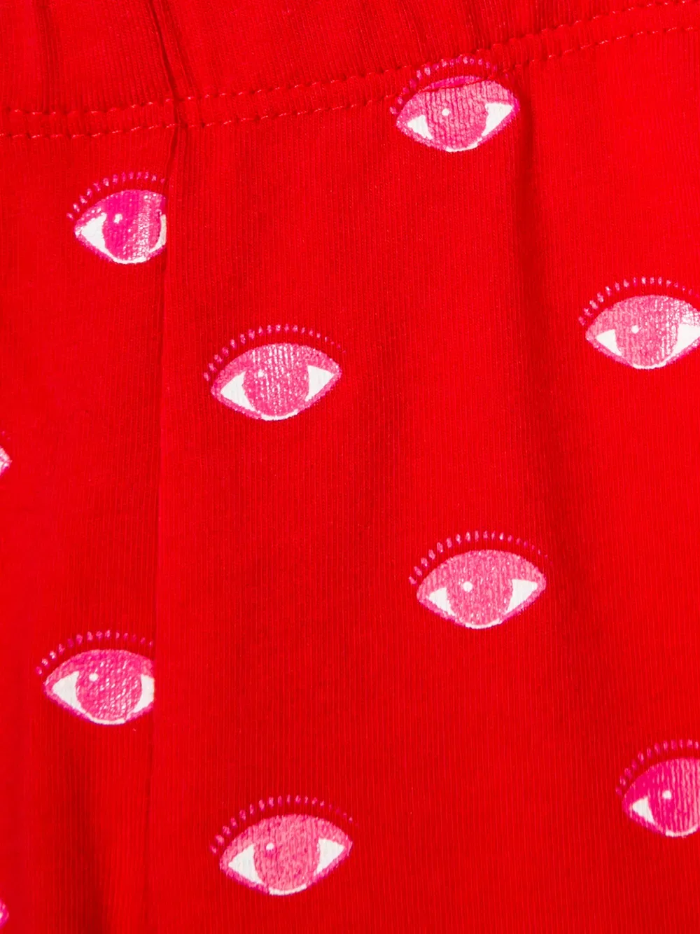 Леггинсы с принтом Kenzo Kids, красный — фото 3