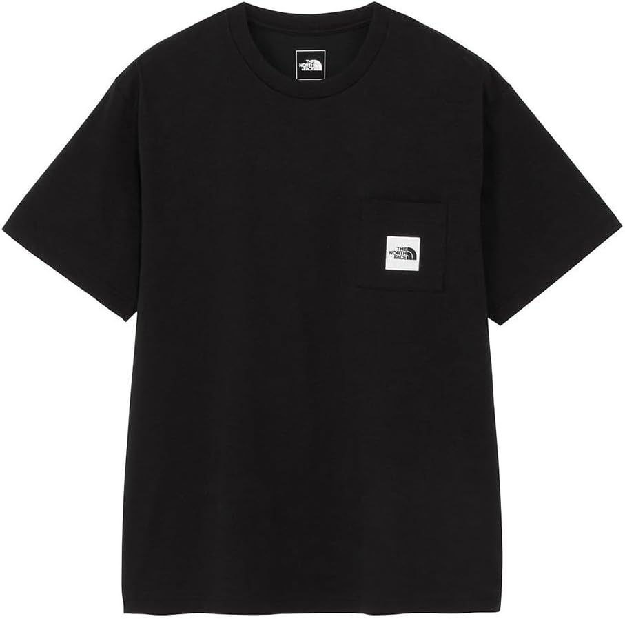 

Мужская футболка с коротким рукавом THE NORTH FACE с квадратным логотипом и карманом, черный