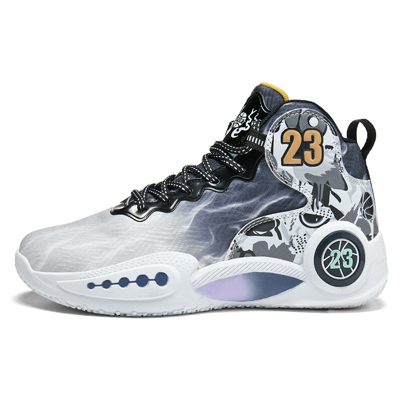 

Баскетбольные кроссовки Basketball Shoes Men High-Top Wooden Rabbit, белый