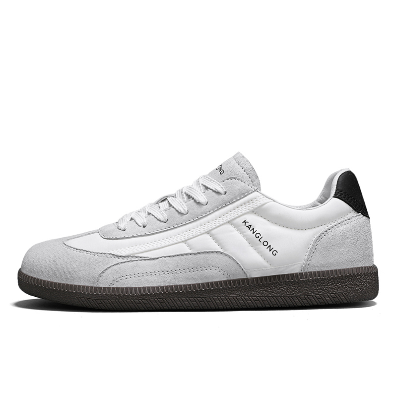

KANGLONG Дышащие легкие низкие повседневные кроссовки для мужчин с эффектом увеличения роста и амортизацией дымчато-белые, цвет Smoke Gray White