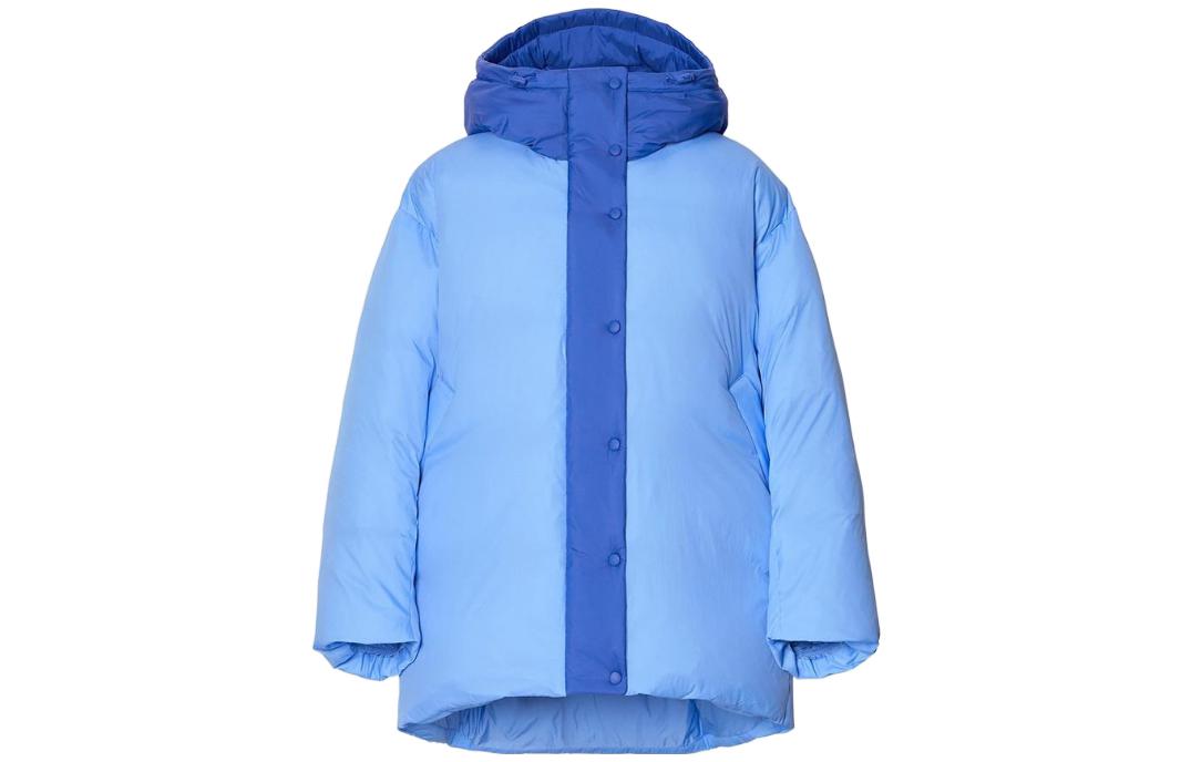 UNIQLO Женская пуховая куртка аква, Aqua Blue — фото 3
