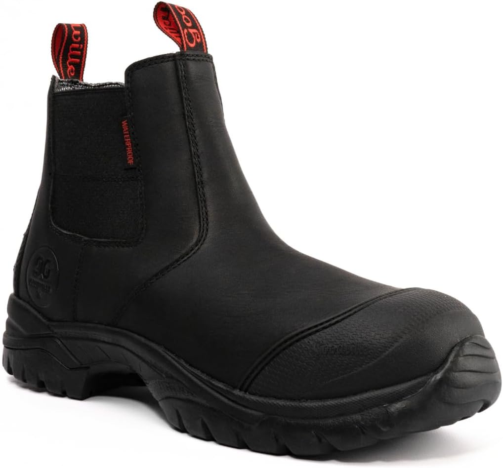 

Ботинки GOODVILLE для мужчин, водонепроницаемые, с рейтингом ASTM F2413 EH, черный