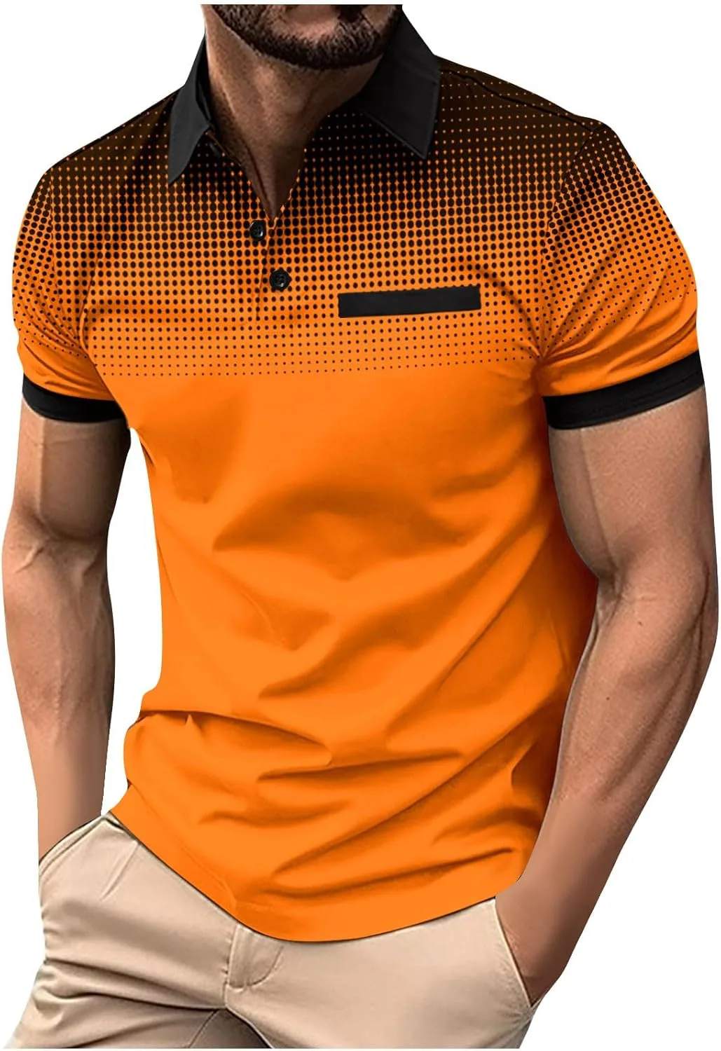 

Мужская поло с коротким рукавом и омбре