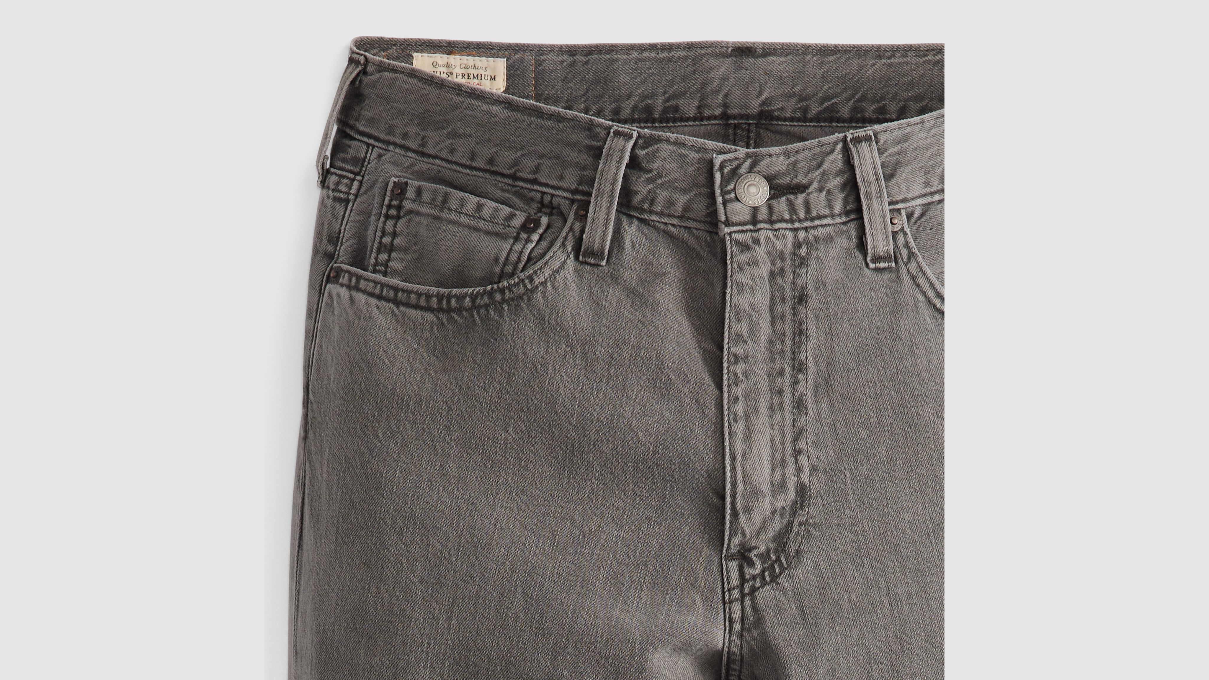 568 Свободные мужские джинсы из льна и денима Levi's, цвет Today Is A Grey Day - Grey — фото 4