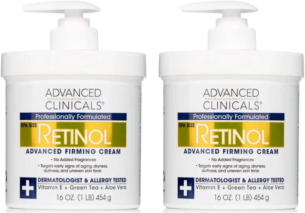 Крем для тела с ретинолом Advanced Clinicals 454 г набор из 2 шт