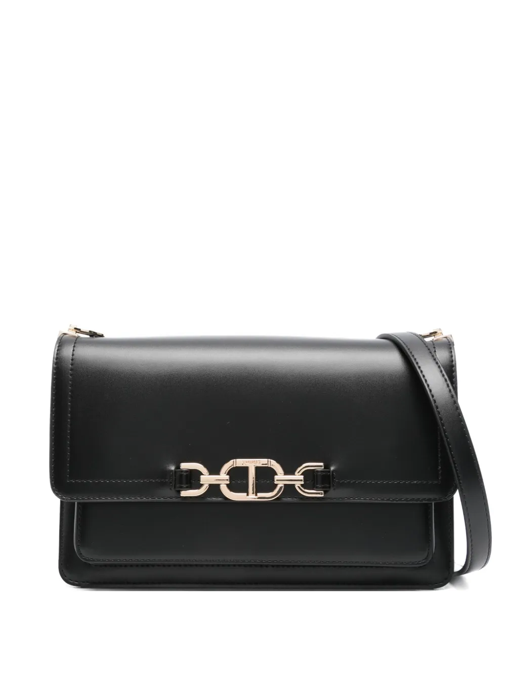 

Сумка chain-link flap cross body TWINSET, черный