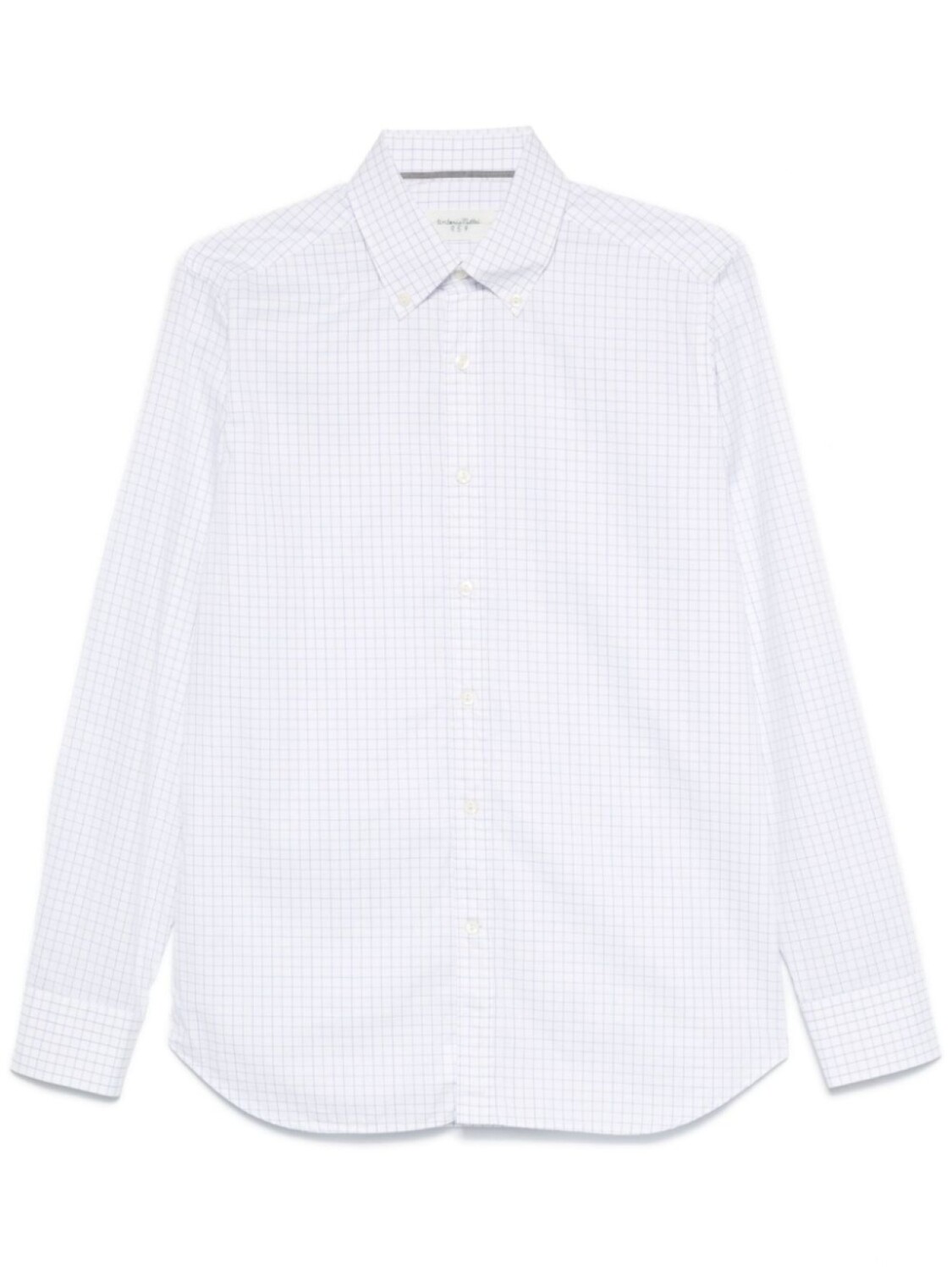 

Рубашка в клетку Windowpane Tintoria Mattei, белый