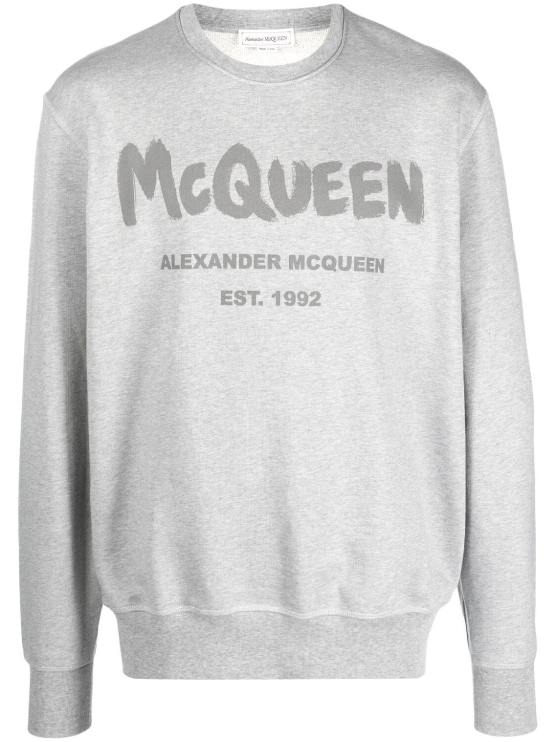 

Alexander McQueen толстовка с логотипом, серый