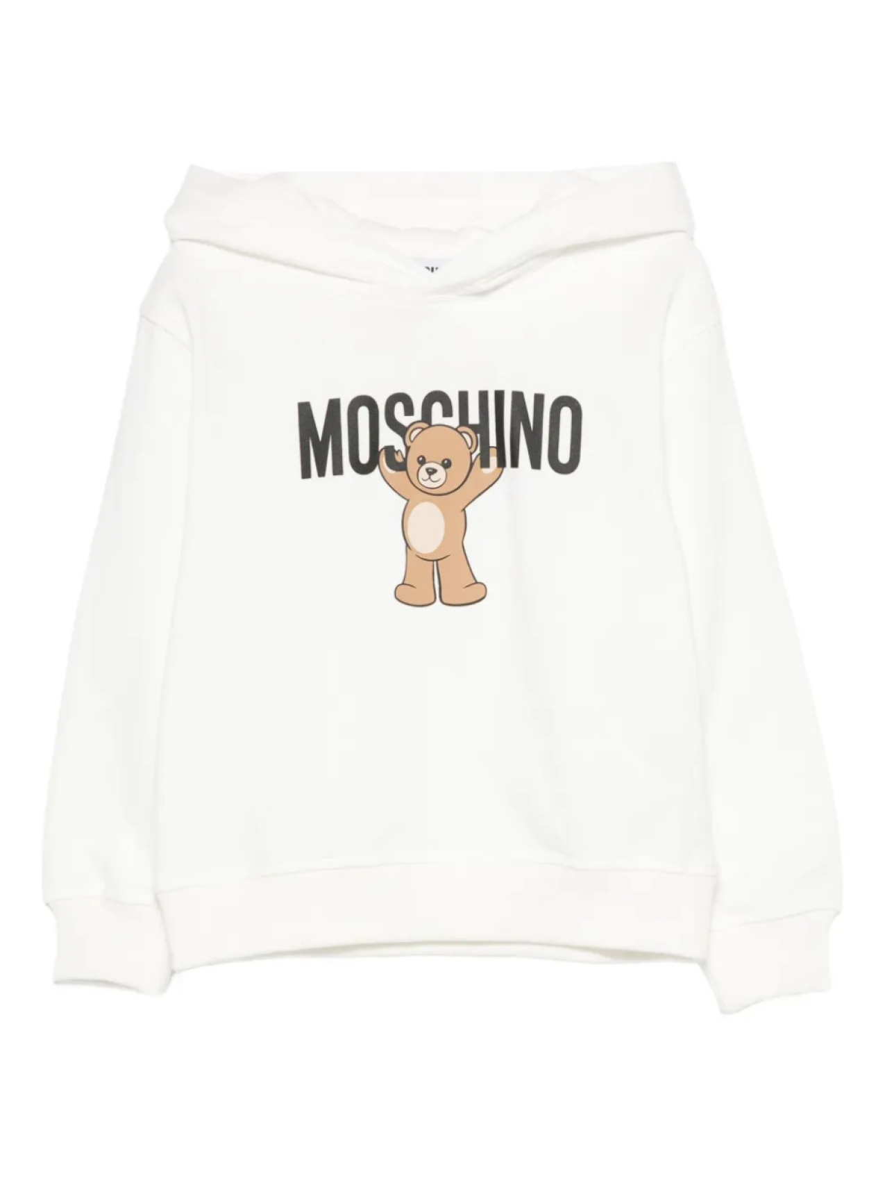 

Толстовка с капюшоном и принтом «Тедди» от Moschino Kids, белый