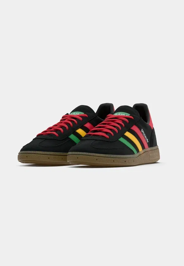 Кроссовки Handball Spezial Adidas Originals, черный/рубиновый/золотой — фото 3