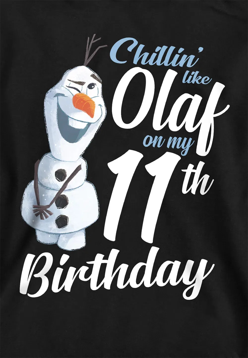 Детский худи Frozen Olaf Disney, черный — фото 2