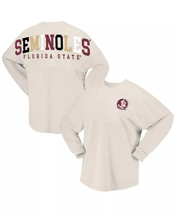 

Женская загорелая футболка Florida State Seminoles Rainbow Arch с длинным рукавом Spirit Jersey