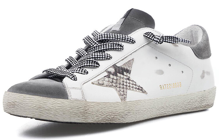 Мужские кеды Golden Goose, серо-белый — фото 3