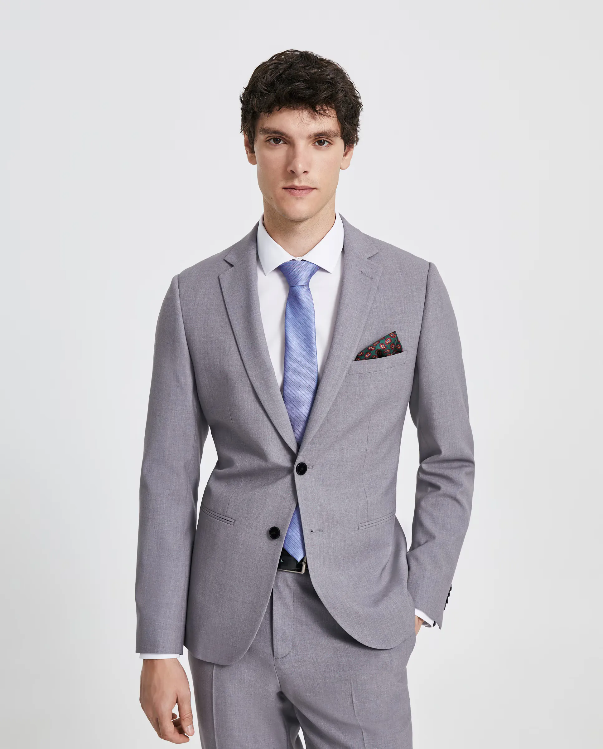 

Мужская пиджак для костюма Total Comfort Easy Wear, светло-серый