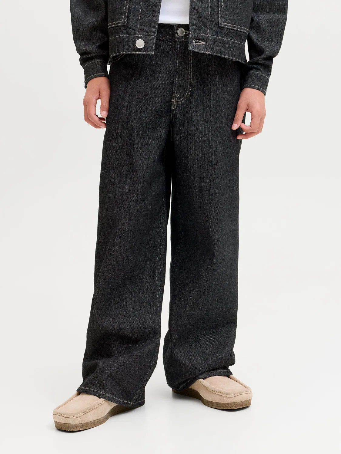 Джинсы свободного кроя JACK & JONES Junior, синий деним — фото 3