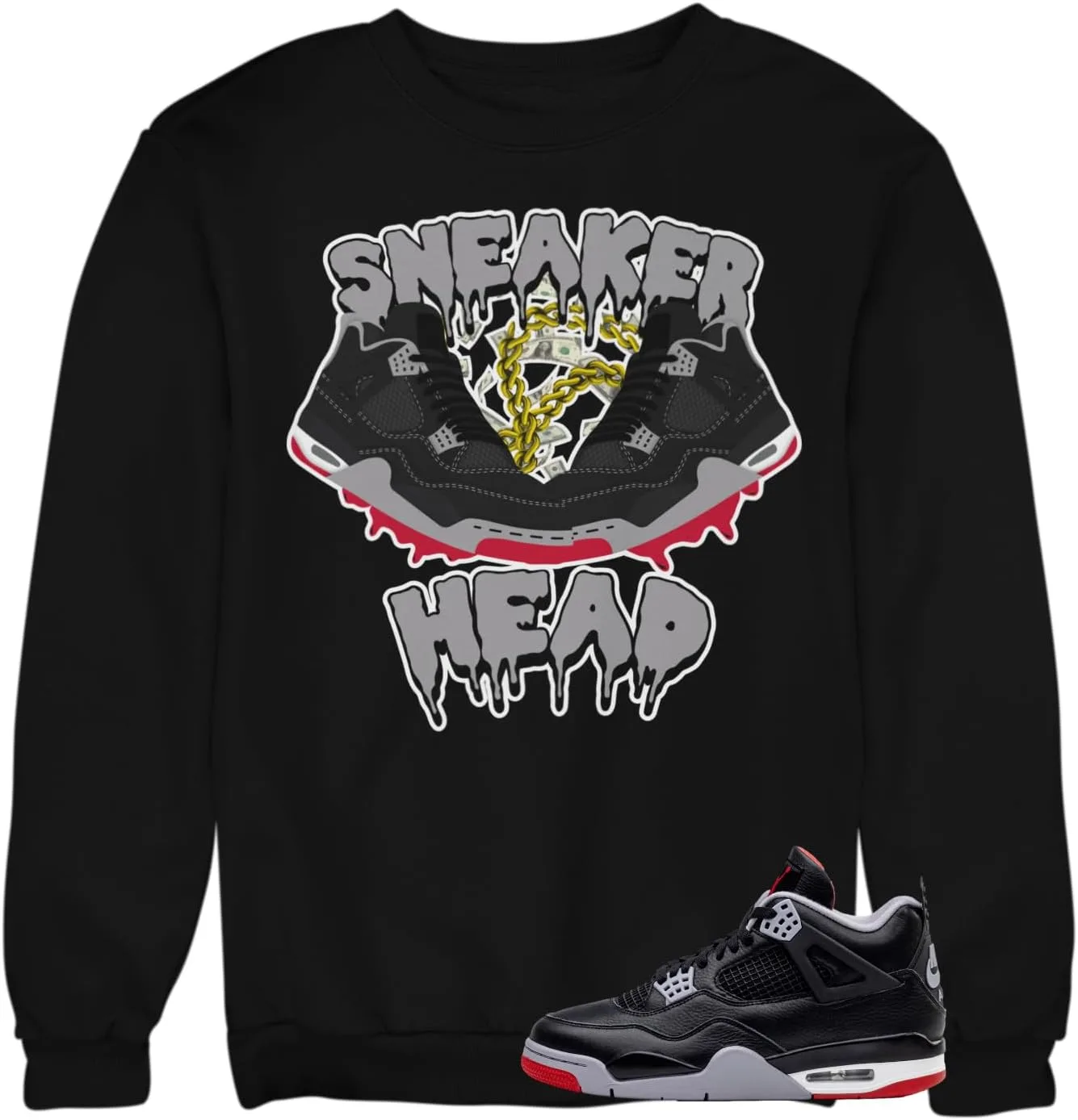 

Свитшот Jordan 4 Bred Reimagined House Of Tees