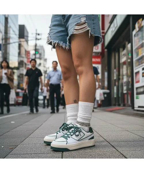 Унисекс кроссовки FILA COURT FEATHERY V2 бело-зелёные