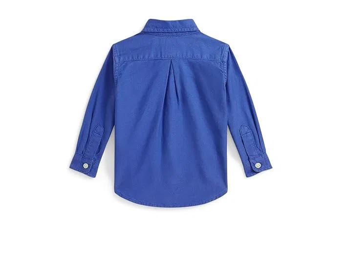 Рубашка оксфордская Big Pony для мальчиков Polo Ralph Lauren Kids, Iris Blue — фото 2