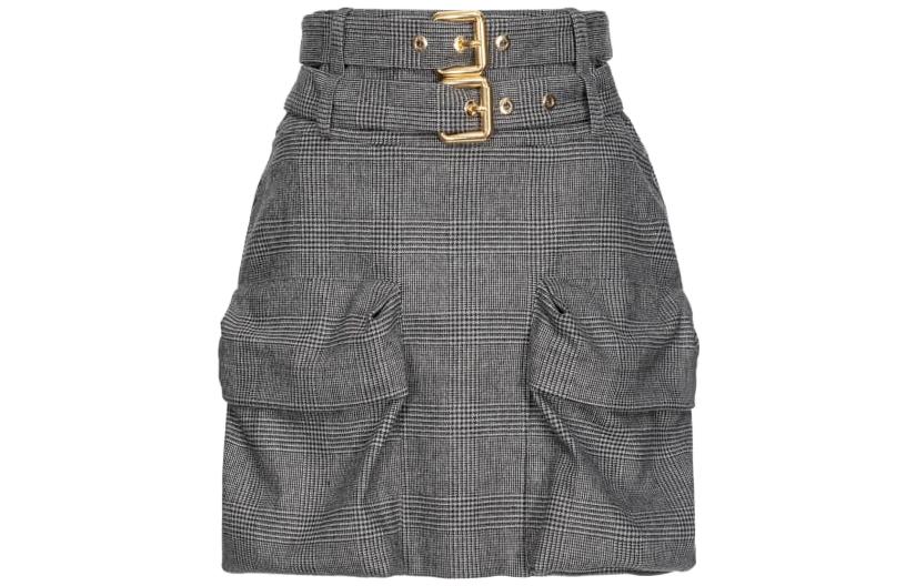 

Повседневная короткая юбка женская серая PINKO, серый