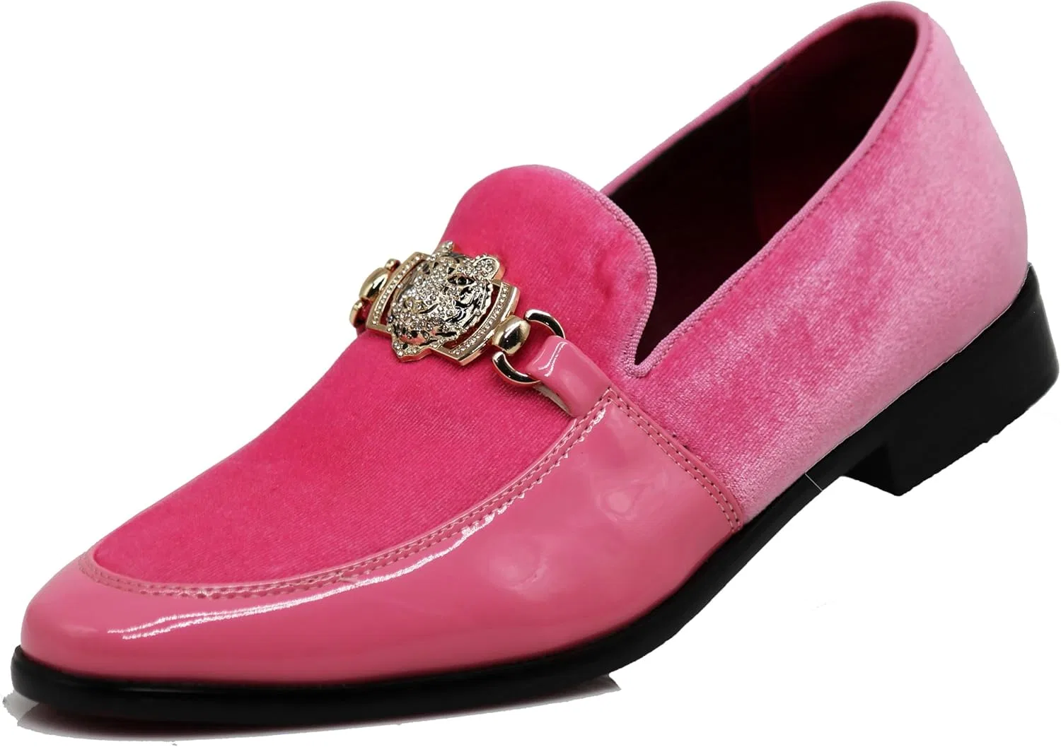 Мужские модные туфли-слипоны Enzo Romeo SPK65 с пряжкой и стразами, Pink
