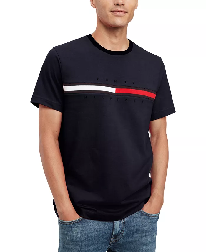 

Мужская футболка с коротким рукавом Tino Logo Tommy Hilfiger, синий