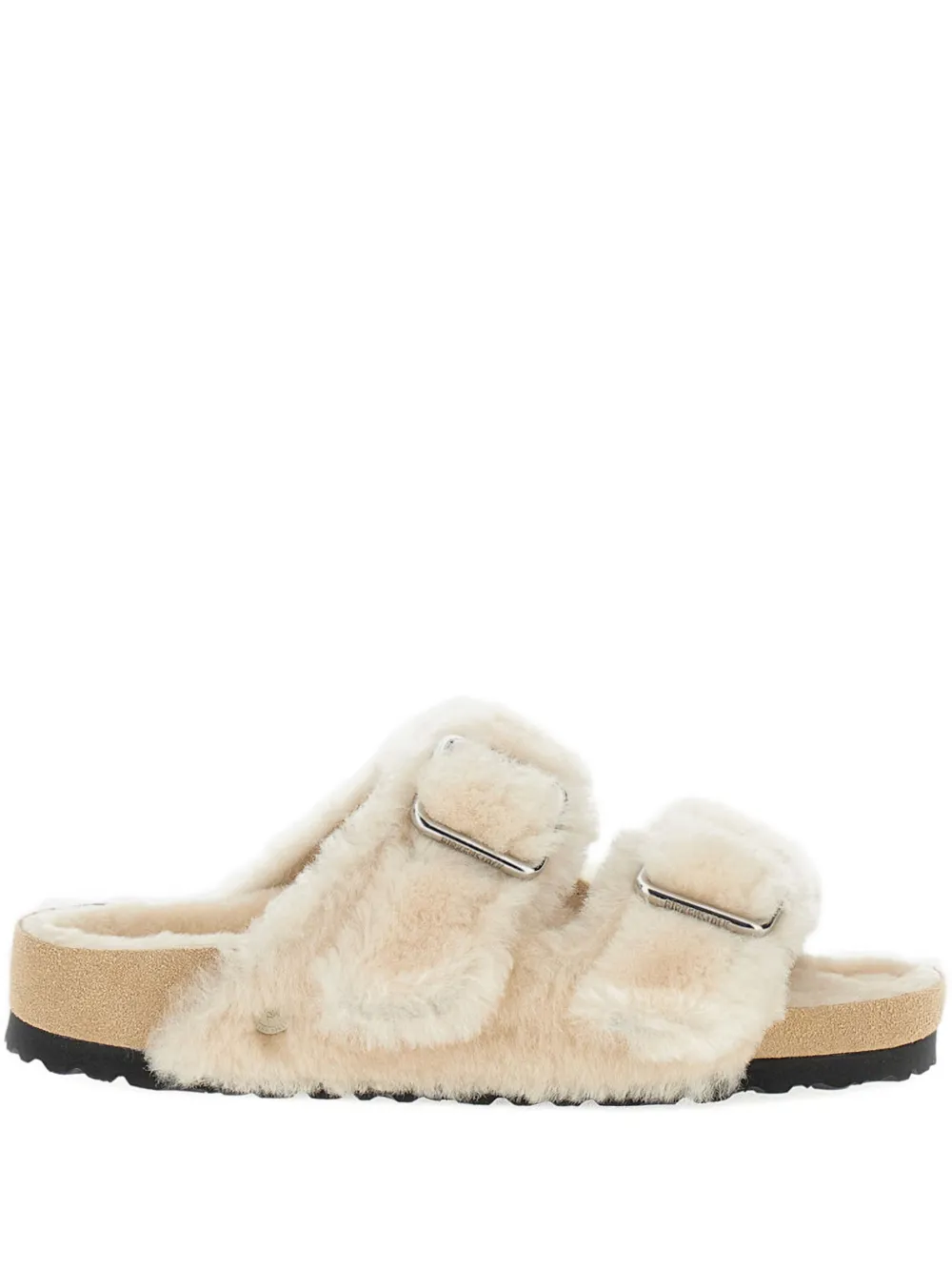 Сандалии Arizona Big Buckle с овечьим мехом Birkenstock, нейтральный