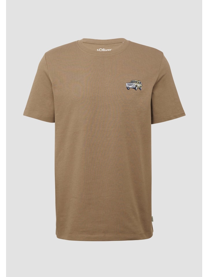 

Футболка в цвете 84D3_песчаник s.Oliver, Хаки, Футболка в цвете 84D3_песчаник s.Oliver