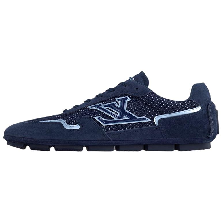

LOUIS VUITTON Кроссовки Rally Low Top Thin Sole, повседневные мужские, синие