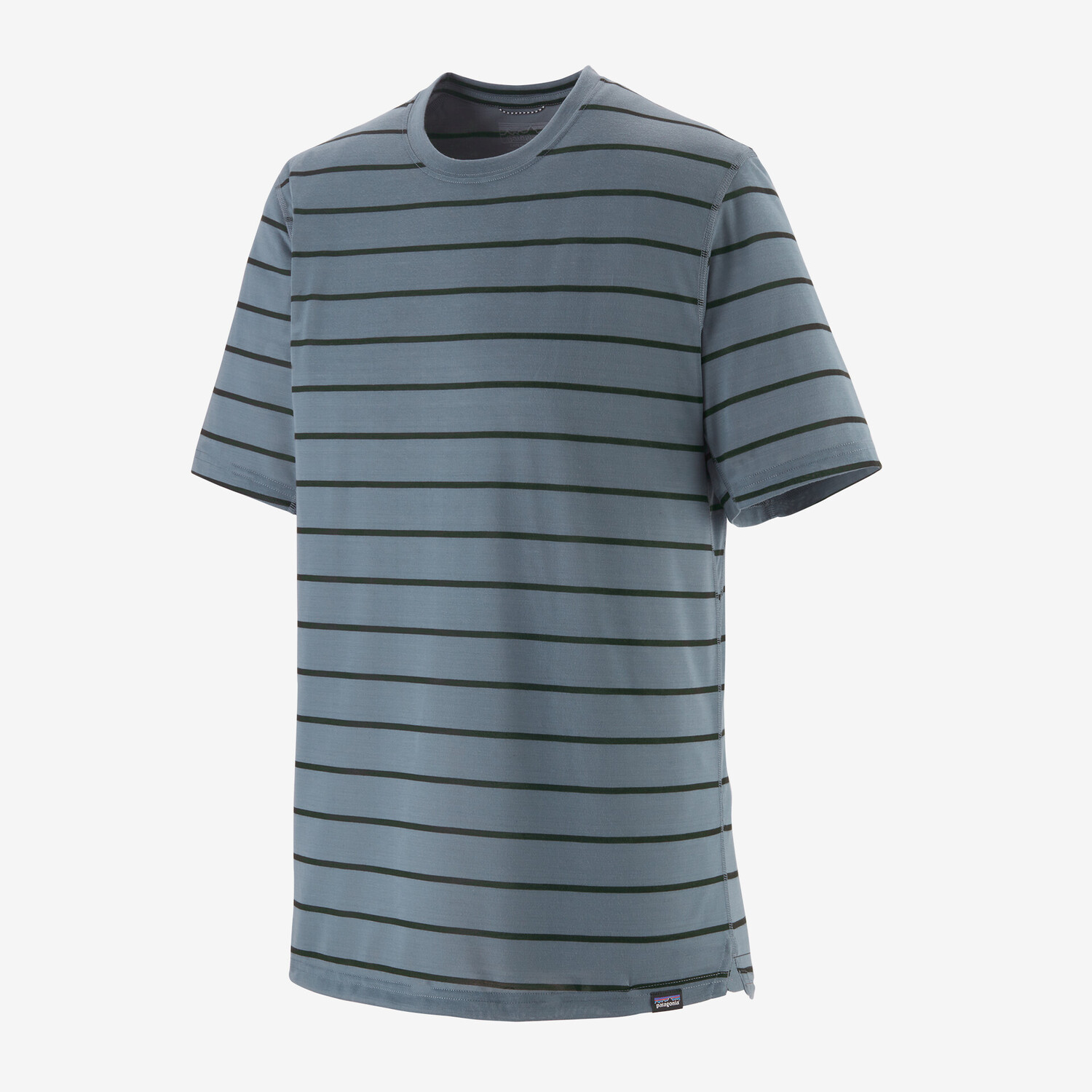 

Мужская рубашка Capilene Cool Trail Patagonia, цвет Furrow Stripe: Plume Grey