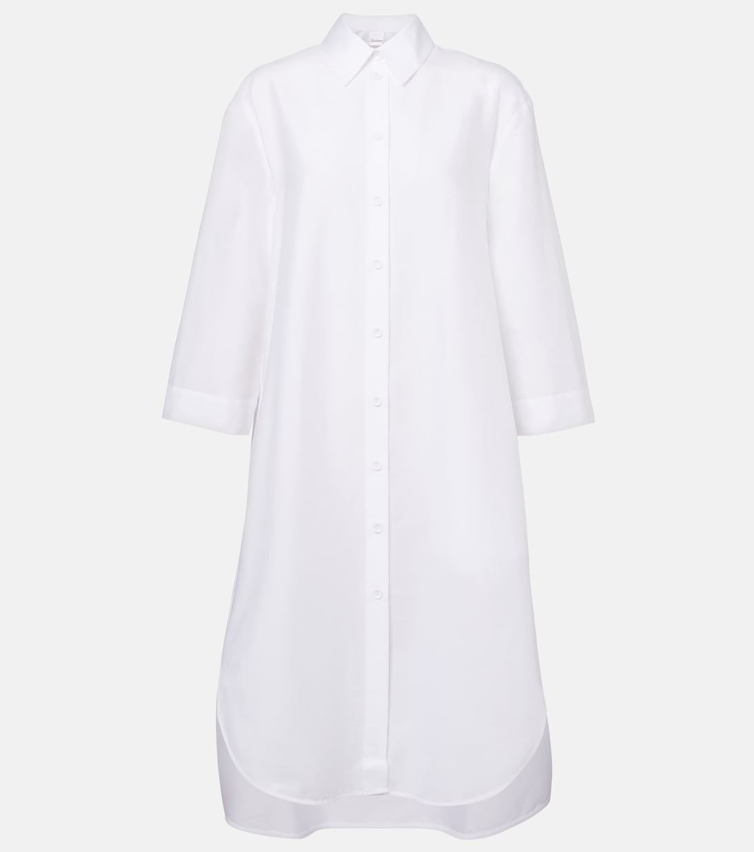 

Платье-рубашка Sella из хлопковой смеси Max Mara, Bianco Ottico