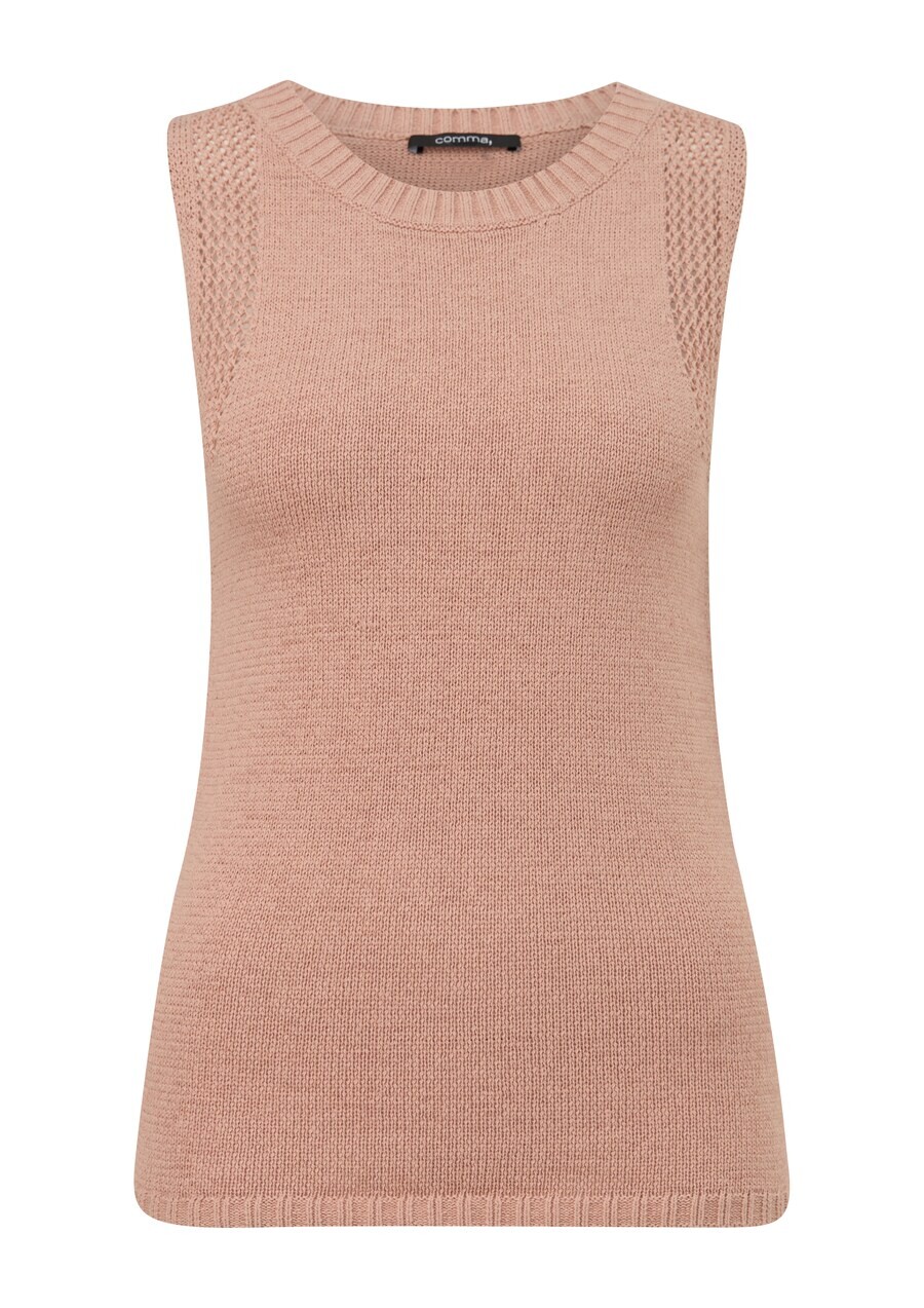 

Топ COMMA Knitted Top, коричневый