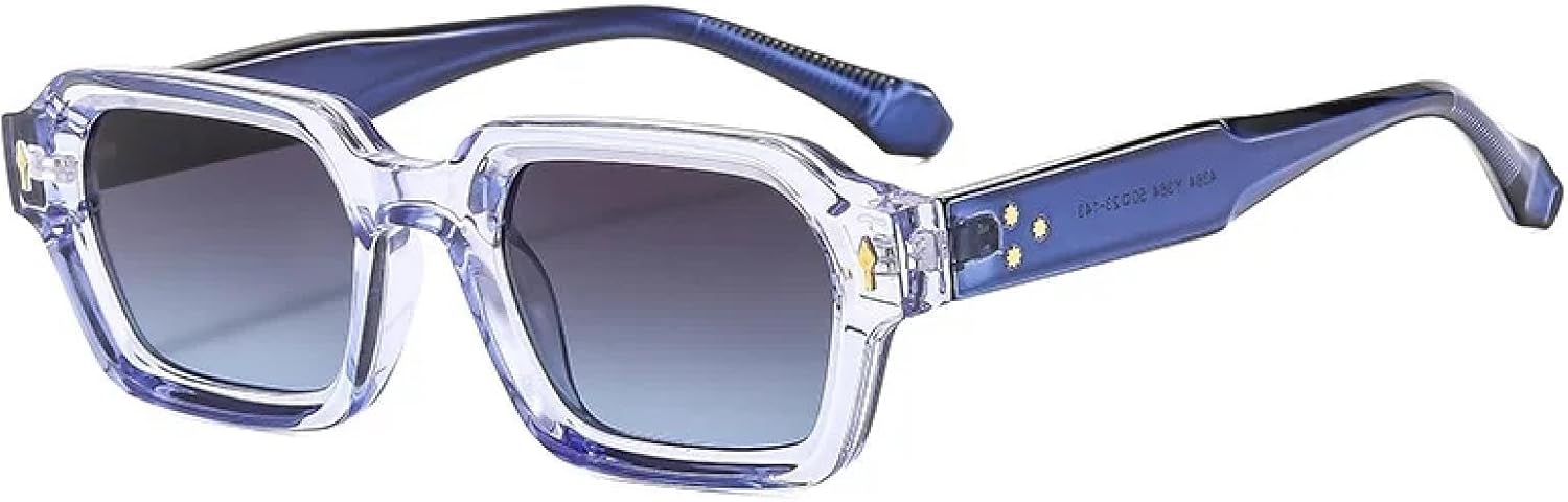 

Солнцезащитные очки с защитой UV400 | Градиентное покрытие с мелкими заклепками | Для женщин и мужчин | Для занятий спортом на открытом воздухе и вождения DSVIGF, Blue